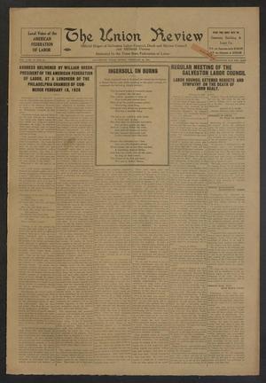 Primary view of object titled 'The Union Review (Galveston, Tex.), Vol. 7, No. 42, Ed. 1 Friday, February 26, 1926'.