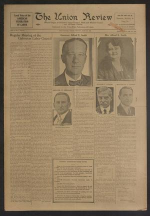 Primary view of object titled 'The Union Review (Galveston, Tex.), Vol. 10, No. 7, Ed. 1 Friday, June 29, 1928'.