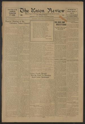 The Union Review (Galveston, Tex.), Vol. 10, No. 27, Ed. 1 Friday, November 16, 1928