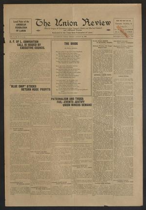 The Union Review (Galveston, Tex.), Vol. 11, No. 15, Ed. 1 Friday, August 23, 1929