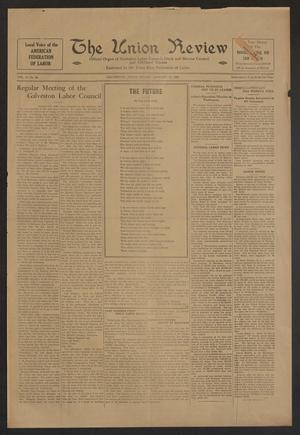 Primary view of object titled 'The Union Review (Galveston, Tex.), Vol. 11, No. 36, Ed. 1 Friday, January 17, 1930'.