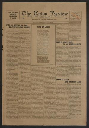 The Union Review (Galveston, Tex.), Vol. 11, No. 46, Ed. 1 Friday, March 28, 1930