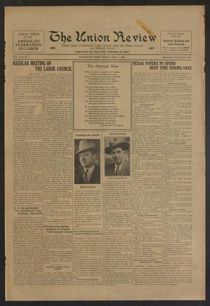 The Union Review (Galveston, Tex.), Vol. 12, No. 47, Ed. 1 Friday, April 1, 1932