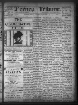 Forney Tribune. (Forney, Tex.), Vol. 1, No. 17, Ed. 1 Tuesday, October 1, 1889