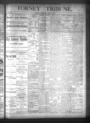 Forney Tribune. (Forney, Tex.), Vol. 2, No. 16, Ed. 1 Wednesday, October 1, 1890