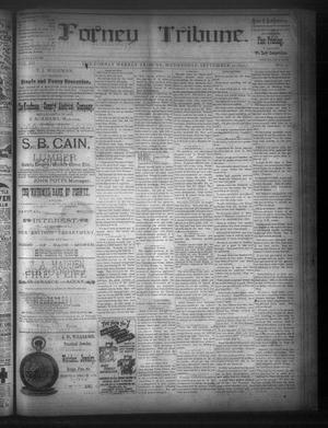 Primary view of object titled 'Forney Tribune. (Forney, Tex.), Vol. 3, No. 15, Ed. 1 Wednesday, September 30, 1891'.