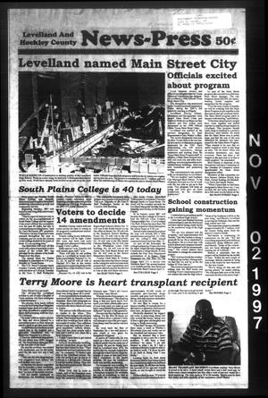 Primary view of object titled 'Levelland and Hockley County News-Press (Levelland, Tex.), Vol. 19, No. 63, Ed. 1 Sunday, November 2, 1997'.