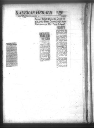 Primary view of object titled 'Kaufman Herald (Kaufman, Tex.), No. 11, Ed. 1 Thursday, February 18, 1943'.