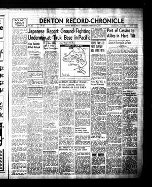 Denton Record-Chronicle (Denton, Tex.), Vol. 41, No. 161, Ed. 1 Friday, February 18, 1944
