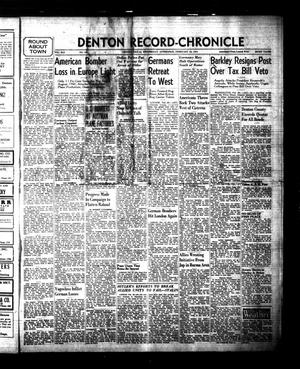 Primary view of object titled 'Denton Record-Chronicle (Denton, Tex.), Vol. 41, No. 165, Ed. 1 Wednesday, February 23, 1944'.