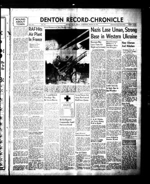 Denton Record-Chronicle (Denton, Tex.), Vol. 41, No. 179, Ed. 1 Friday, March 10, 1944