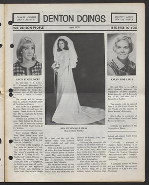 Primary view of object titled 'Denton Doings (Denton, Tex.), Vol. 35, Ed. 1, April 1970'.
