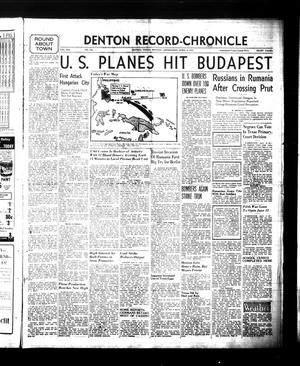 Denton Record-Chronicle (Denton, Tex.), Vol. 41, No. 199, Ed. 1 Monday, April 3, 1944