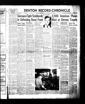 Primary view of object titled 'Denton Record-Chronicle (Denton, Tex.), Vol. 41, No. 249, Ed. 1 Wednesday, May 31, 1944'.