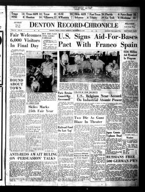 Denton Record-Chronicle (Denton, Tex.), Vol. 51, No. 49, Ed. 1 Sunday, September 27, 1953