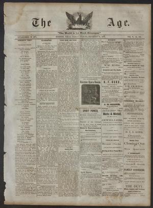 Primary view of object titled 'The Age. (Houston, Tex.), Vol. 5, No. 162, Ed. 1 Friday, December 31, 1875'.