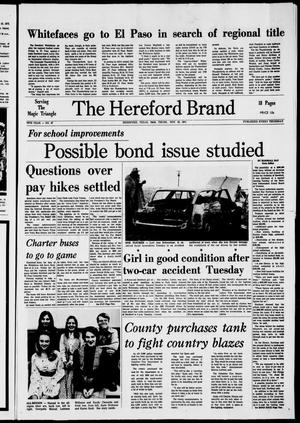 The Hereford Brand (Hereford, Tex.), Vol. 70, No. 47, Ed. 1 Thursday, November 25, 1971