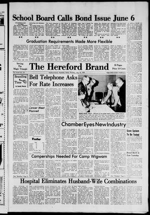 The Hereford Brand (Hereford, Tex.), Vol. 71, No. 20, Ed. 1 Thursday, May 18, 1972
