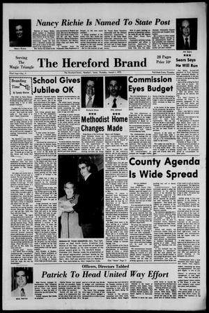 The Hereford Brand (Hereford, Tex.), Vol. 72, No. 9, Ed. 1 Thursday, March 1, 1973
