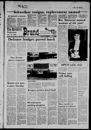 The Hereford Brand (Hereford, Tex.), Vol. 82, No. 135, Ed. 1 Wednesday, January 12, 1983