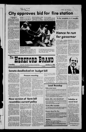 The Hereford Brand (Hereford, Tex.), Vol. 85, No. 68, Ed. 1 Tuesday, October 8, 1985