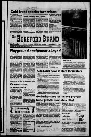The Hereford Brand (Hereford, Tex.), Vol. 85, No. 113, Ed. 1 Wednesday, December 11, 1985