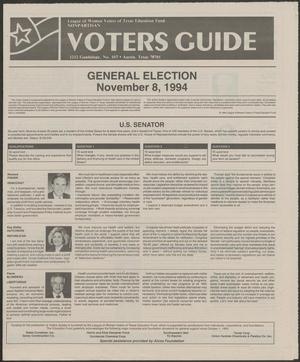 Voters Guide: General Election November 8, 1994