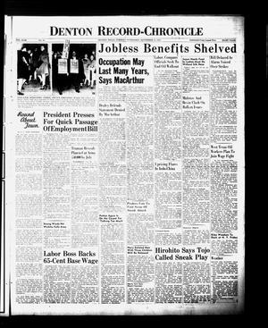 Denton Record-Chronicle (Denton, Tex.), Vol. 43, No. 36, Ed. 1 Tuesday, September 25, 1945