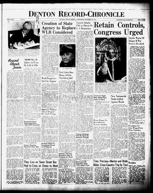 Denton Record-Chronicle (Denton, Tex.), Vol. 43, No. 63, Ed. 1 Friday, October 26, 1945
