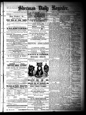 Sherman Daily Register (Sherman, Tex.), Vol. 2, No. 67, Ed. 1 Thursday, February 10, 1887