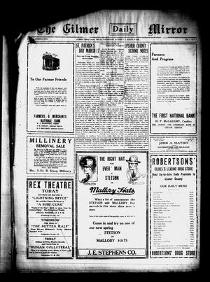 Gilmer Daily Mirror (Gilmer, Tex.), Vol. 4, No. 310, Ed. 1 Wednesday, March 17, 1920