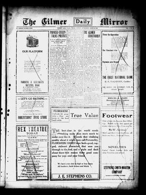 Primary view of Gilmer Daily Mirror (Gilmer, Tex.), Vol. 5, No. 83, Ed. 1 Monday, June 28, 1920