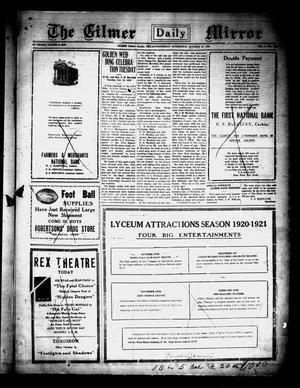 Gilmer Daily Mirror (Gilmer, Tex.), Vol. 5, No. [175], Ed. 1 Wednesday, October 13, 1920