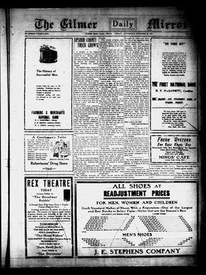 Primary view of object titled 'Gilmer Daily Mirror (Gilmer, Tex.), Vol. 5, No. [207], Ed. 1 Friday, November 19, 1920'.