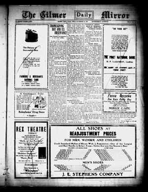 Gilmer Daily Mirror (Gilmer, Tex.), Vol. 5, No. 211, Ed. 1 Wednesday, November 24, 1920