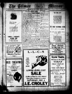Gilmer Daily Mirror (Gilmer, Tex.), Vol. 5, No. 218, Ed. 1 Thursday, December 2, 1920