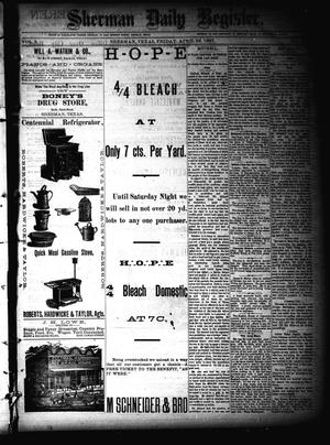Sherman Daily Register (Sherman, Tex.), Vol. 2, No. 128, Ed. 1 Friday, April 22, 1887