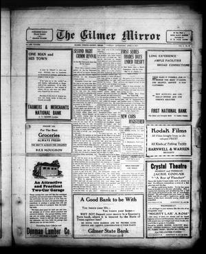 Primary view of object titled 'The Gilmer Mirror (Gilmer, Tex.), Vol. 9, No. 22, Ed. 1 Tuesday, April 8, 1924'.