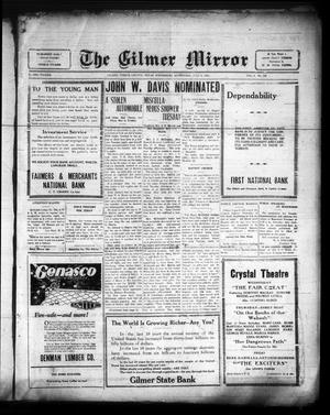 The Gilmer Mirror (Gilmer, Tex.), Vol. 9, No. 100, Ed. 1 Wednesday, July 9, 1924