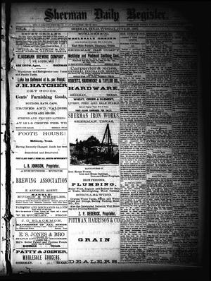Sherman Daily Register (Sherman, Tex.), Vol. 2, No. 185, Ed. 1 Tuesday, June 28, 1887