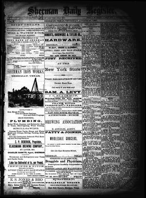 Sherman Daily Register (Sherman, Tex.), Vol. 2, No. 234, Ed. 1 Wednesday, August 24, 1887