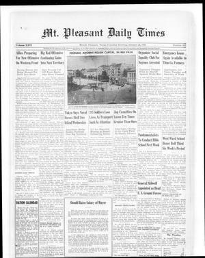 Mt. Pleasant Daily Times (Mount Pleasant, Tex.), Vol. 26, No. 265, Ed. 1 Thursday, January 25, 1945