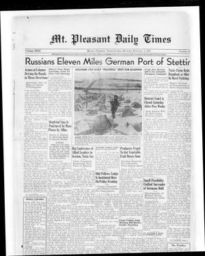 Mt. Pleasant Daily Times (Mount Pleasant, Tex.), Vol. 26, No. 273, Ed. 1 Sunday, February 4, 1945