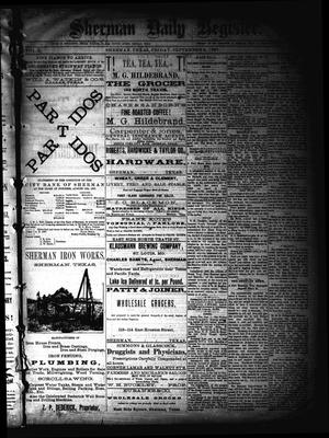 Sherman Daily Register (Sherman, Tex.), Vol. 2, No. 242, Ed. 1 Friday, September 2, 1887