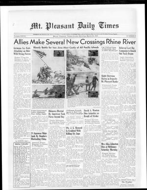 Mt. Pleasant Daily Times (Mount Pleasant, Tex.), Vol. 27, No. 9, Ed. 1 Sunday, March 25, 1945