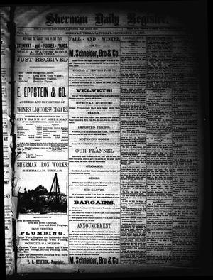 Sherman Daily Register (Sherman, Tex.), Vol. 2, No. 255, Ed. 1 Saturday, September 17, 1887