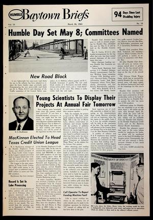 Baytown Briefs (Baytown, Tex.), Vol. 13, No. 12, Ed. 1 Friday, March 26, 1965