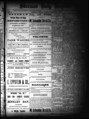 Sherman Daily Register (Sherman, Tex.), Vol. 2, No. 269, Ed. 1 Tuesday, October 4, 1887