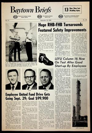 Baytown Briefs (Baytown, Tex.), Vol. 17, No. 20, Ed. 1 Friday, September 12, 1969