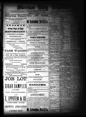 Sherman Daily Register (Sherman, Tex.), Vol. 2, No. 281, Ed. 1 Tuesday, October 18, 1887